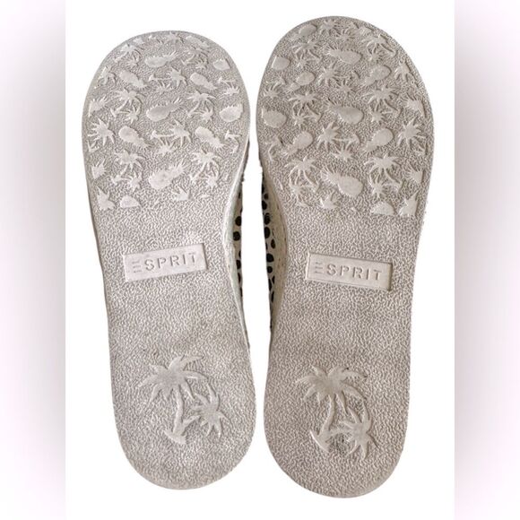 Women’s Esprit Nadine Espadrille Slip.On Shoes. Animal Print Tan/Black. Size 6.5 - Picture 6 of 7